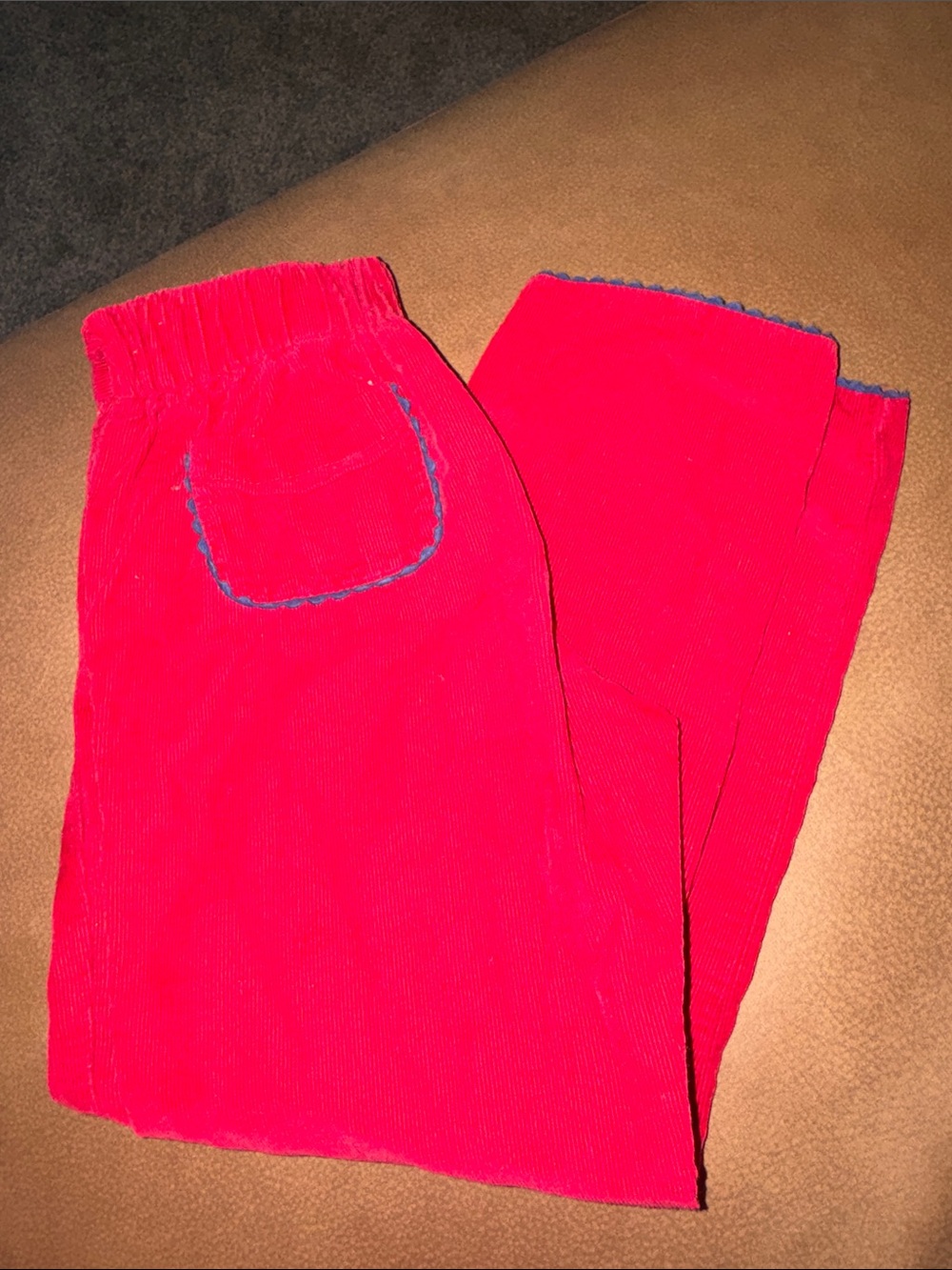 Bella Bliss Bright Red Corduroy Pants Size 6